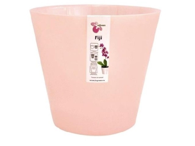 Горшок для цветов Фиджи Орхид д 230 мм 5 л Розовый перламутр 1559/15